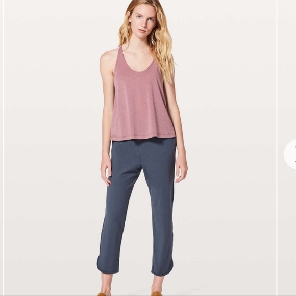 LULULEMON love knot Sleeveless T-shirt with Cross Open Back Women's Pink size 6 - Picture 4 of 14